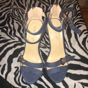 New wedged heels. Never worn